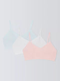 John Lewis Kids' Bralettes, Pack of 3, Multi