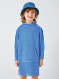 John Lewis Kids' Hooded Towelling Poncho, Blue