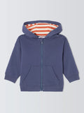 John Lewis ANYDAY Baby Cotton Hoodie, Blue - McGrocer
