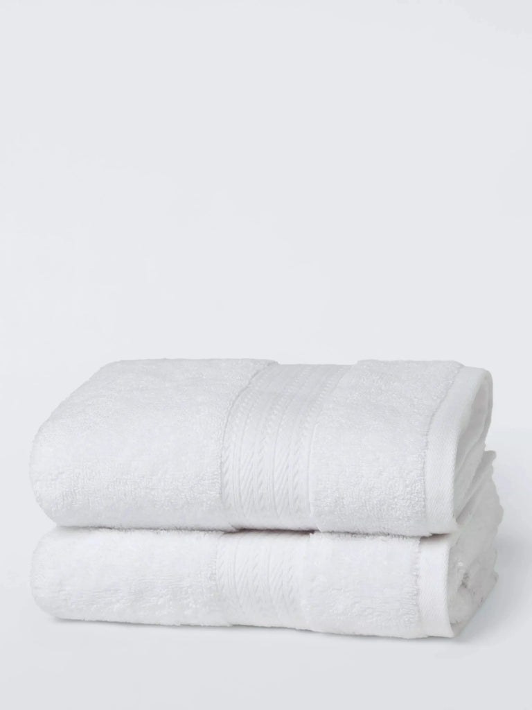 John Lewis Cotton/Viscose Blend Towels, Pack of 2