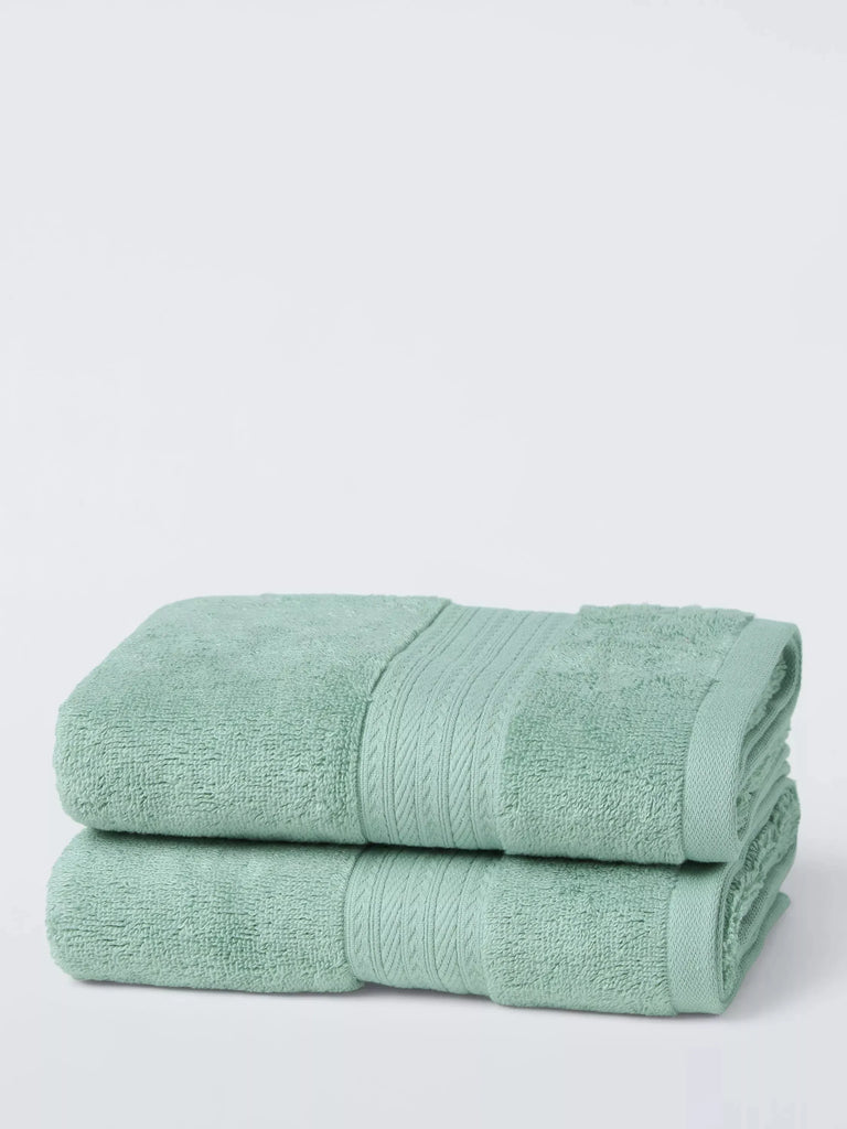 John Lewis Cotton/Viscose Blend Towels, Pack of 2