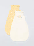 John Lewis Baby Scandi Bunny Sleeping Bag, 1.5-2.5 Tog, Pack of 2, Multi