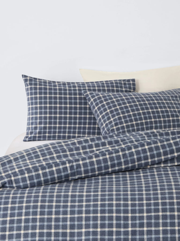 John Lewis Skye Brushed Check Duvet Cover Set