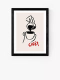 EAST END PRINTS SimplyExtraJordanary 'Cafe' Framed Print