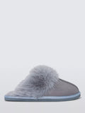 Microsuede Fluffy Faux Fur Mule Slippers