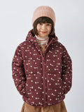 John Lewis ANYDAY Kids' Shooting Star Puffer Jacket, Maroon