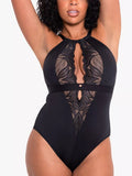 Curvy Kate Indulgence Stretch Lace Body, Black/Latte