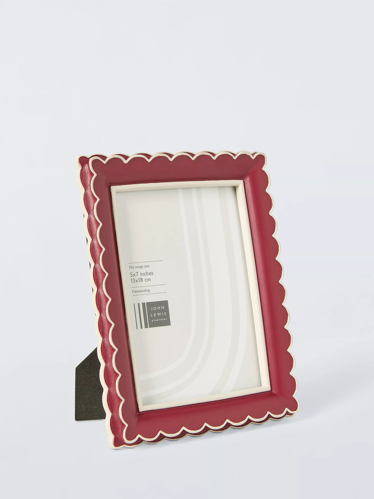 John Lewis Multi Scallop Hand Painted Photo Frame