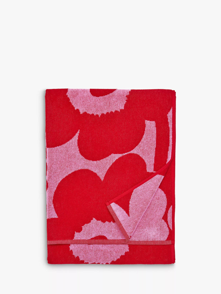 Marimekko Unikko Towels, Red