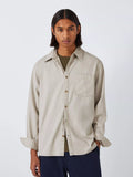 John Lewis ANYDAY Washed Cotton Twill Shirt, Walnut