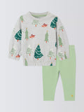 John Lewis Baby Trees and Fox Sweatshirt and Leggings Set, Multi