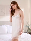 Truly Lace Trim Silk Nightdress