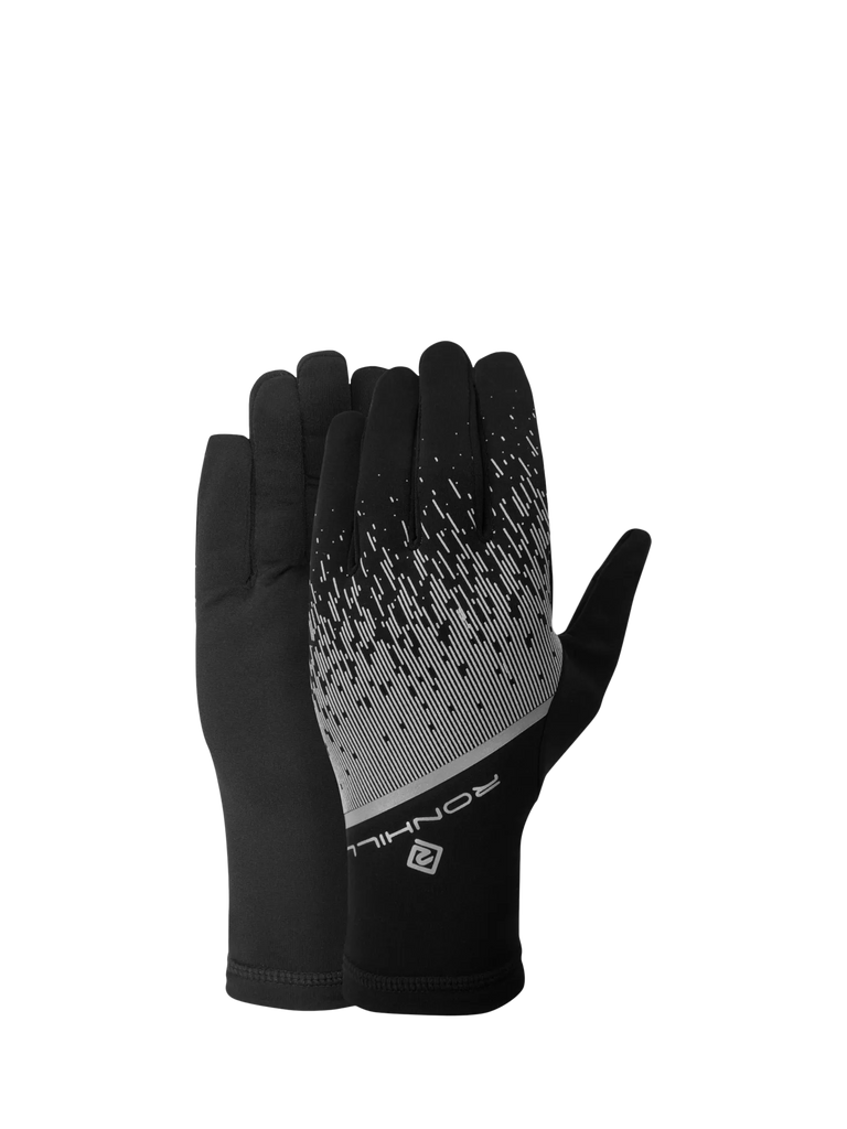 Ronhill Reflective Thermal Gloves, Black/Reflect