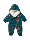 Little Green Radicals Baby Forest Snowsuit, Dark Green