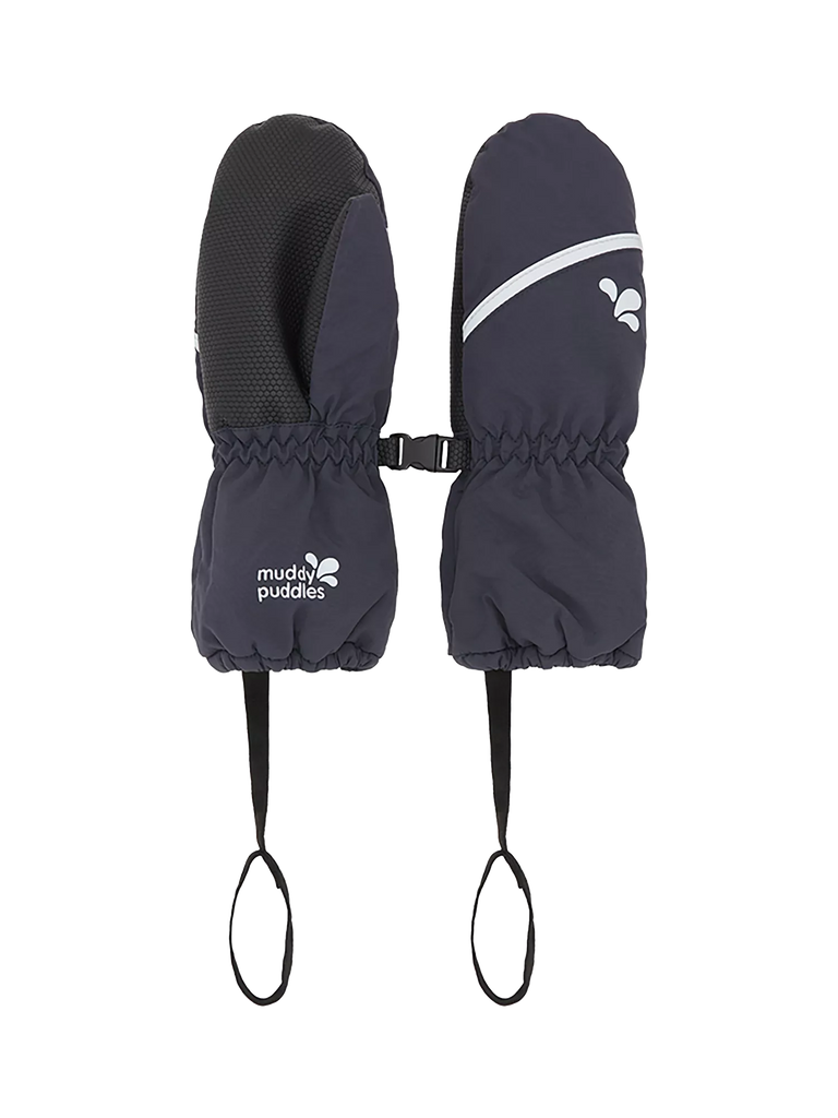 Muddy Puddles Kids' Waterproof Mittens, Navy Blue