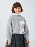 John Lewis Kids' Polar Bear Knit Jumper, Grey