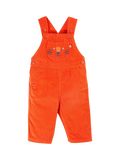 Frugi Baby Durgan Organic Cotton Corduroy Dungarees, Bonfire