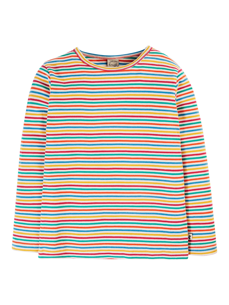 Frugi Kids' Lucia Organic Cotton Striped Top, Multi