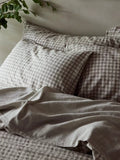 Piglet in Bed Gingham Linen Blend Bedding