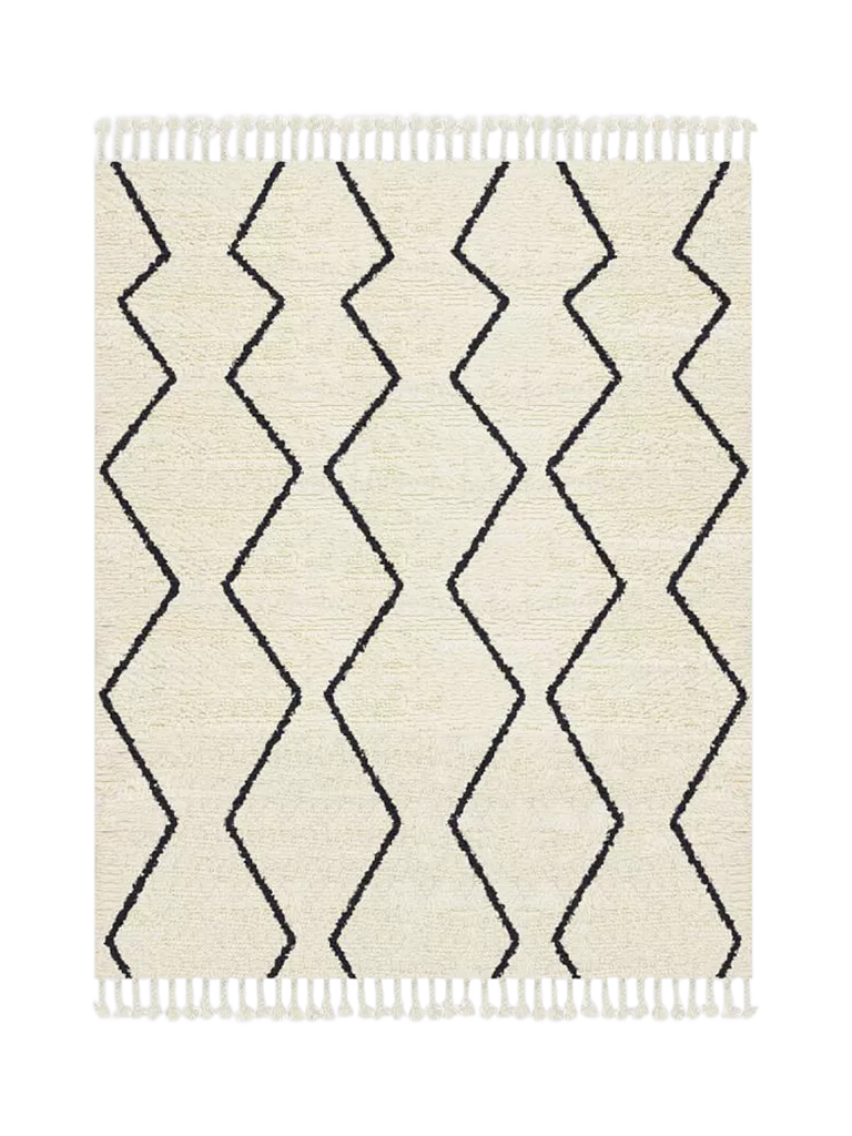 west elm Souk Wool Rug, Graphite