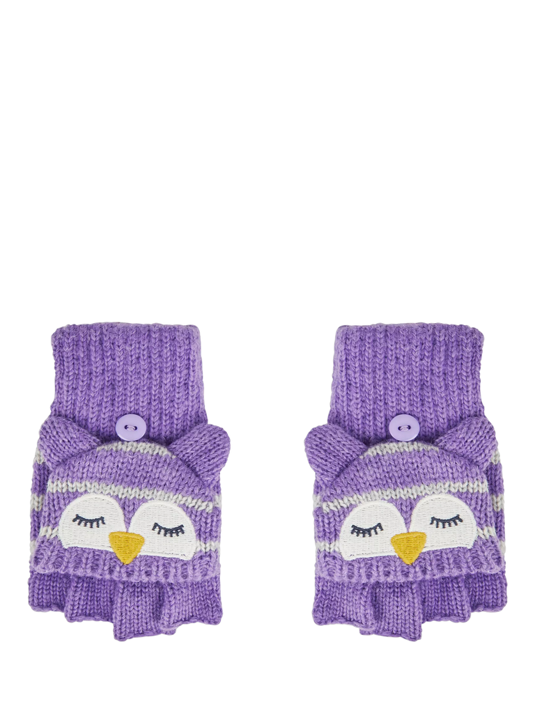 JoJo Maman Bébé Baby Owl Striped Gloves