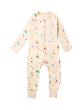 Little Green Radicals Baby Rainbow Balloons Adaptive Onesie, Cream/Multi - McGrocer