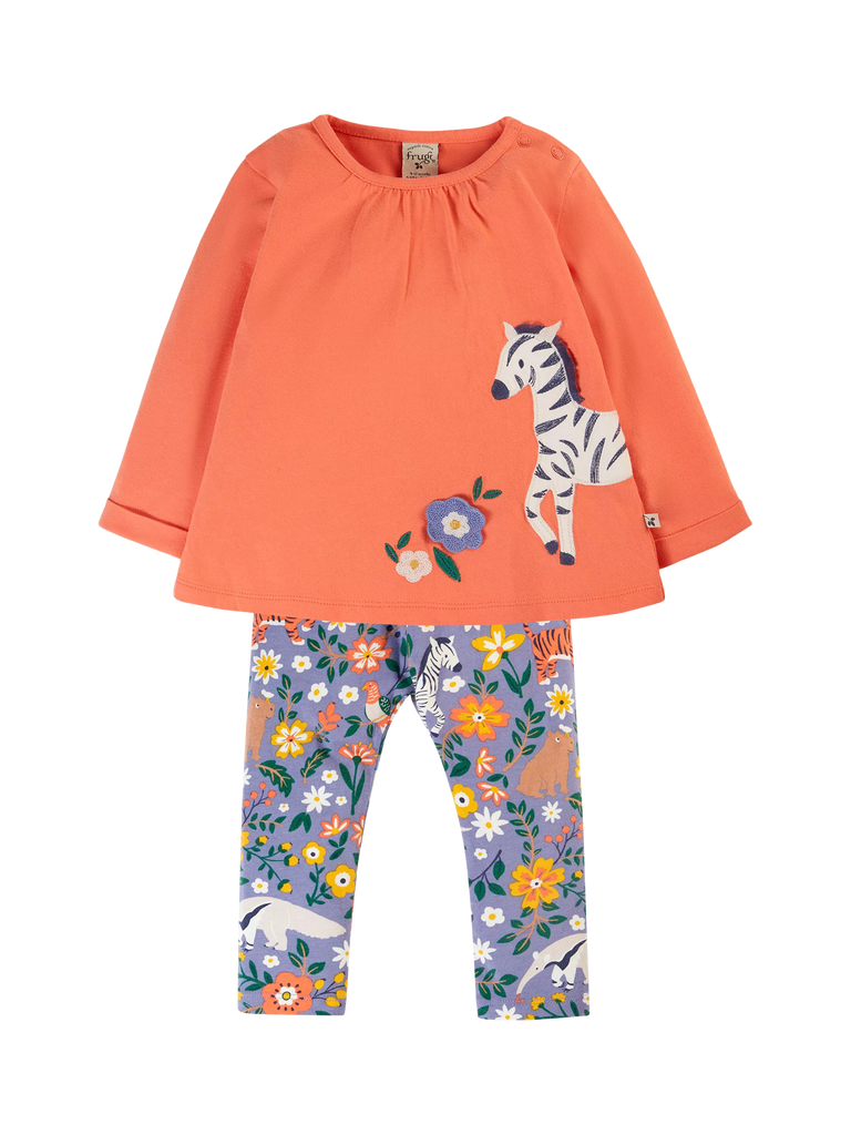 Frugi Baby Opal Top and Leggings Set