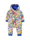 Frugi Baby Retro Snuggle Suit, Multi