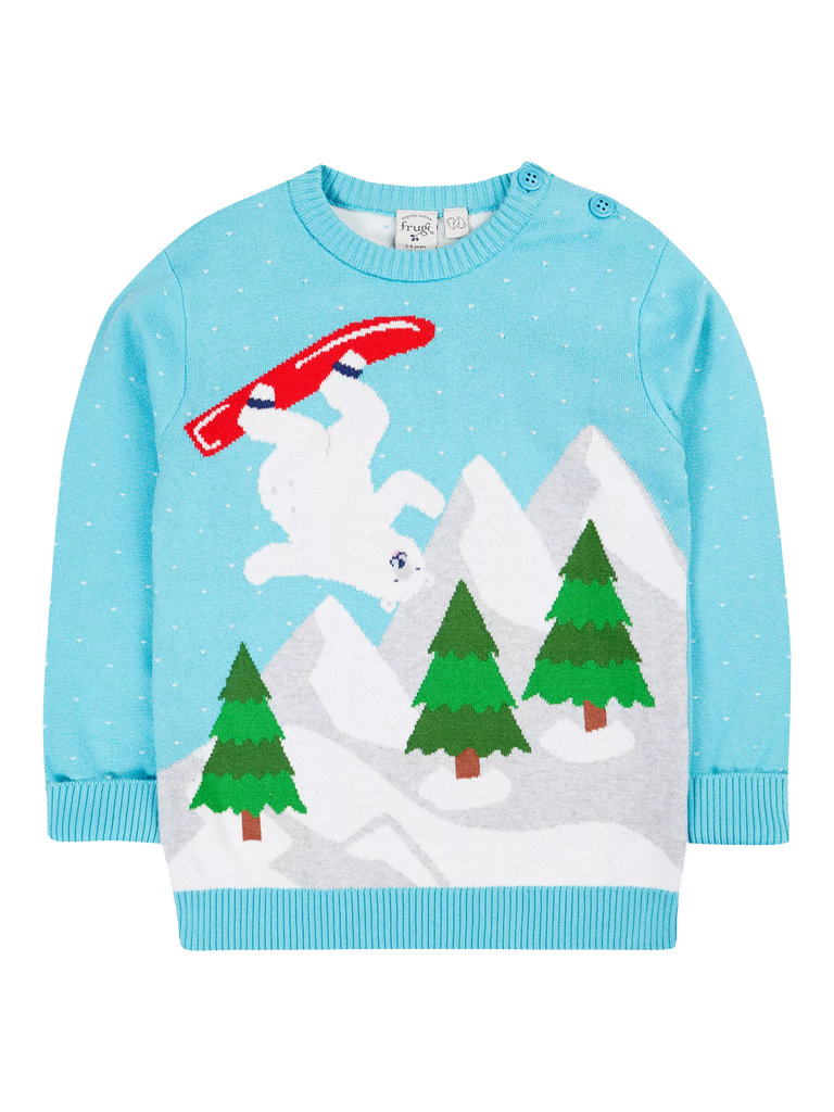 Frugi Kids' Elwood Knitted Polar Jumper