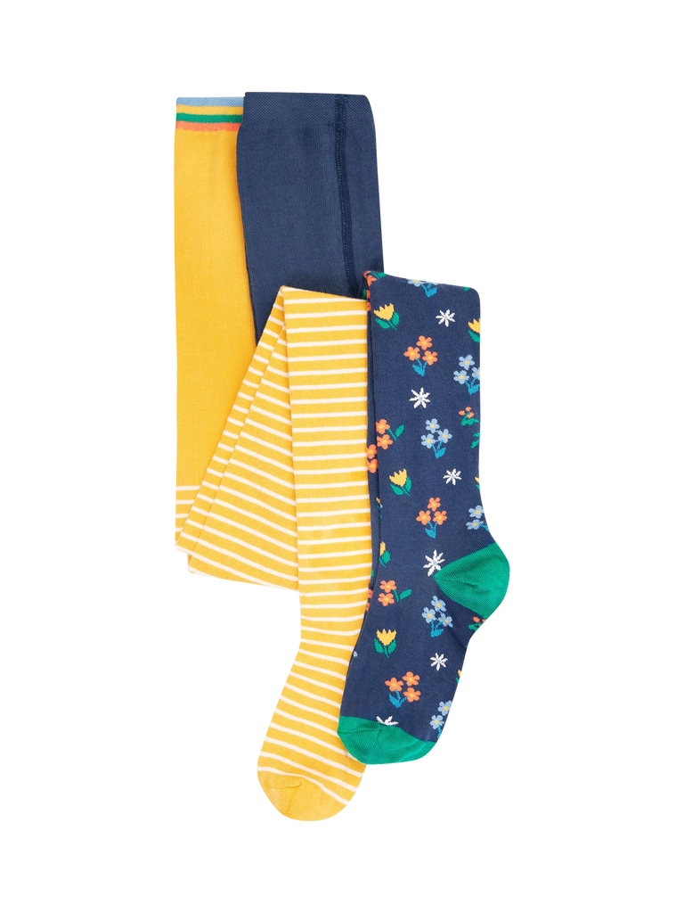 Frugi Baby Norah Tights, Pack of 2