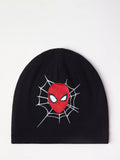 Lindex Kids' Spider-Man Beanie Hat & Gloves Set, Black - McGrocer
