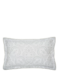 Bedeck of Belfast Amalia Cotton Sateen Pillowcases, Set of 2, White/Multi