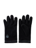 Benetton Kids' Fleece Gloves, Black