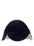 Benetton Kids' Corduroy Faux Fur Lined Ear Muff Hat, Night Blue - McGrocer