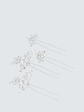 Jon Richard Crystal Hair Pins Pack Of 4 Silver