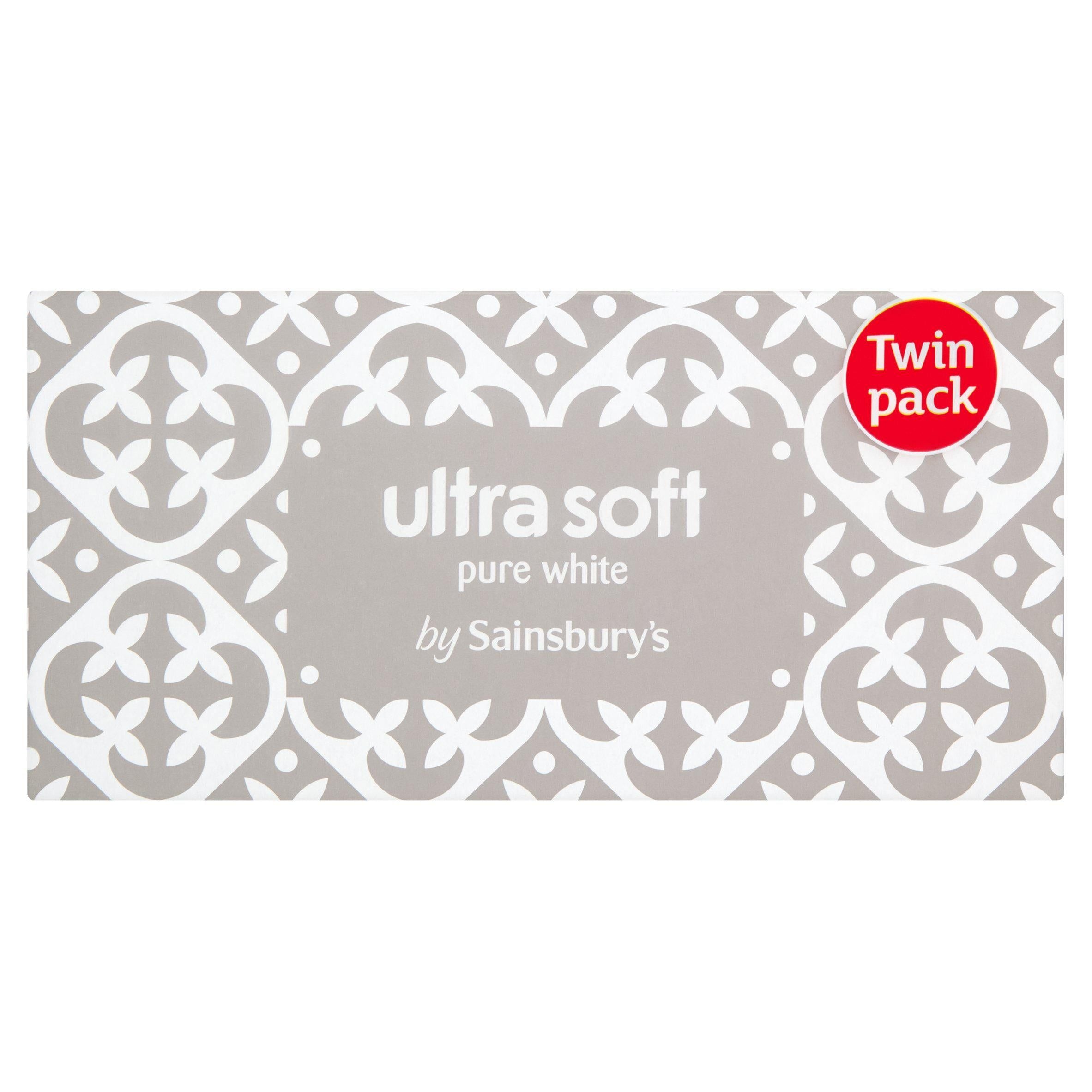 Sainsbury's Ultra Soft 3 Ply Tissues Twin Pack x72 Sheets GOODS Sainsburys   