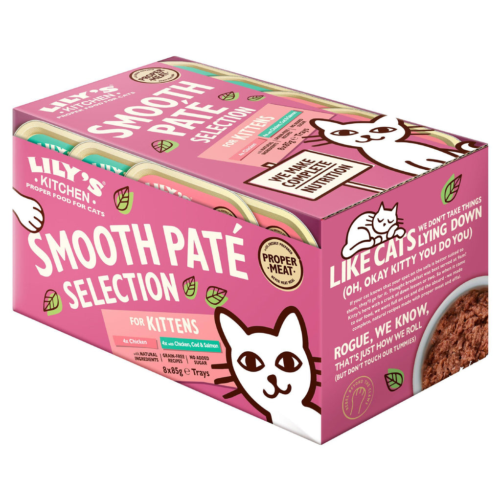 Lily's Kitchen Smooth Paté Selection Complete Kitten Food 8x85g