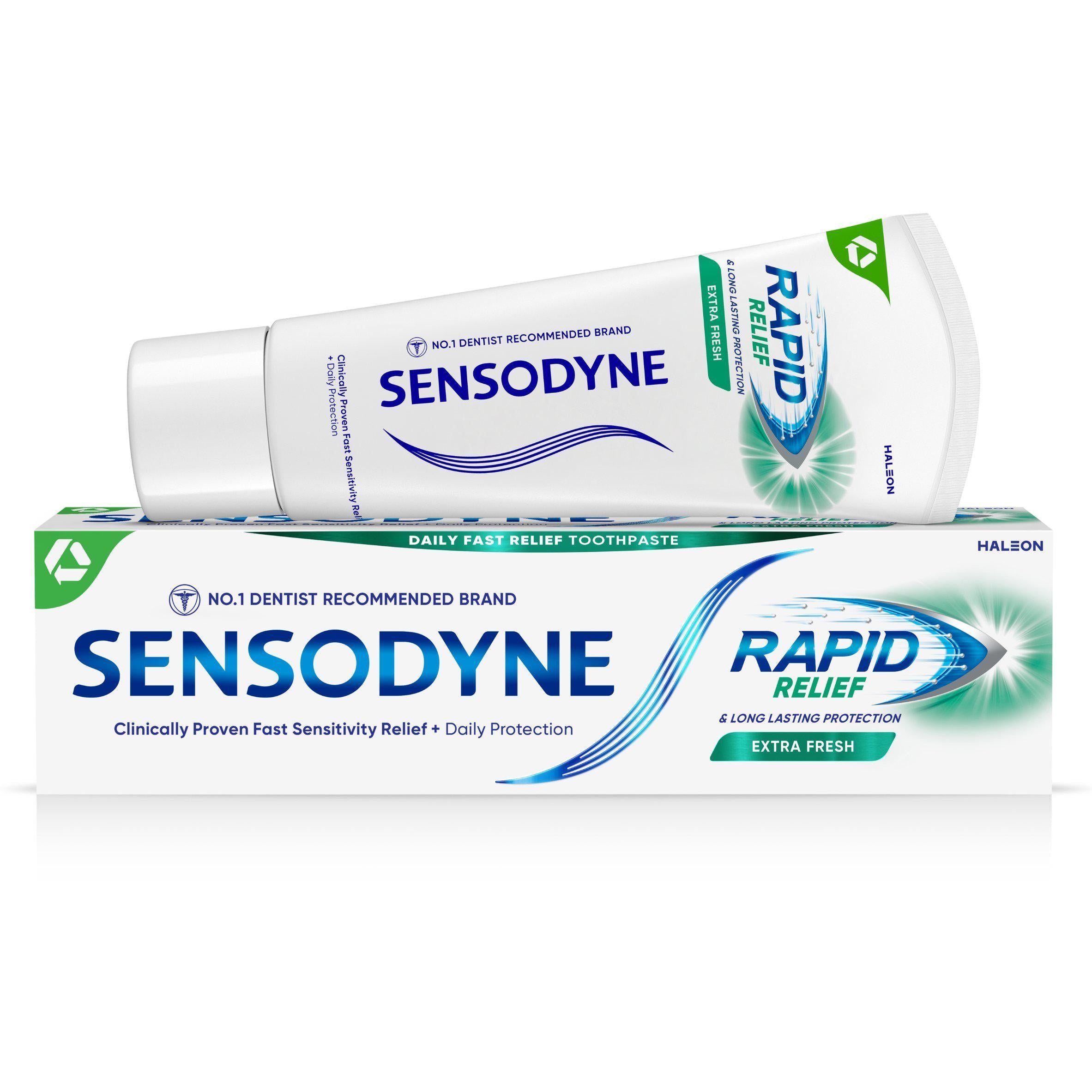 Sensodyne Rapid Relief Extra Fresh Fluoride Toothpaste 75ml toothpaste Sainsburys   