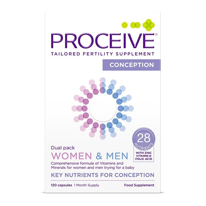 Proceive Women & Men Dual Pack Advanced Fertility Supplement 120 Capsules GOODS Holland&Barrett