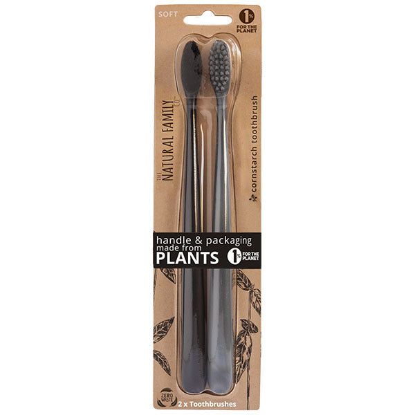 NFco Biodegradable Toothbrush  - Pirate Black & Monsoon Mist