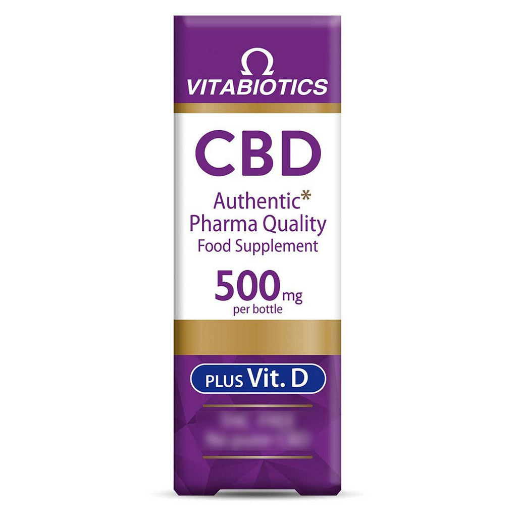 Vitabiotics Brains CBD Oil 500mg + Vitamin D 30ml