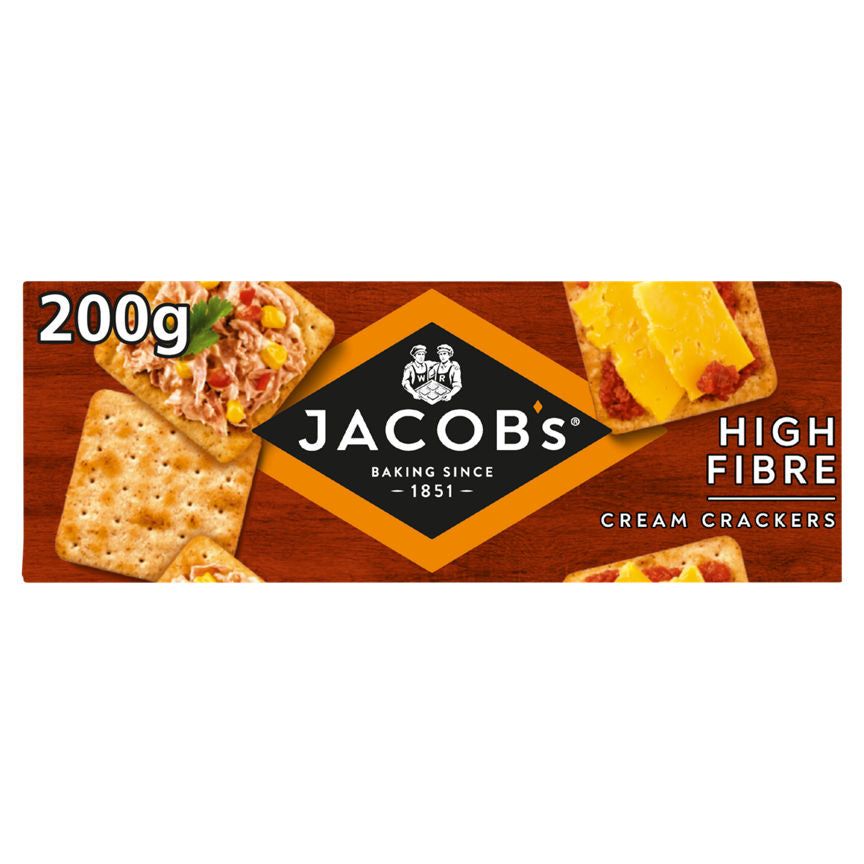 Jacob's High Fibre Cream Crackers 200g