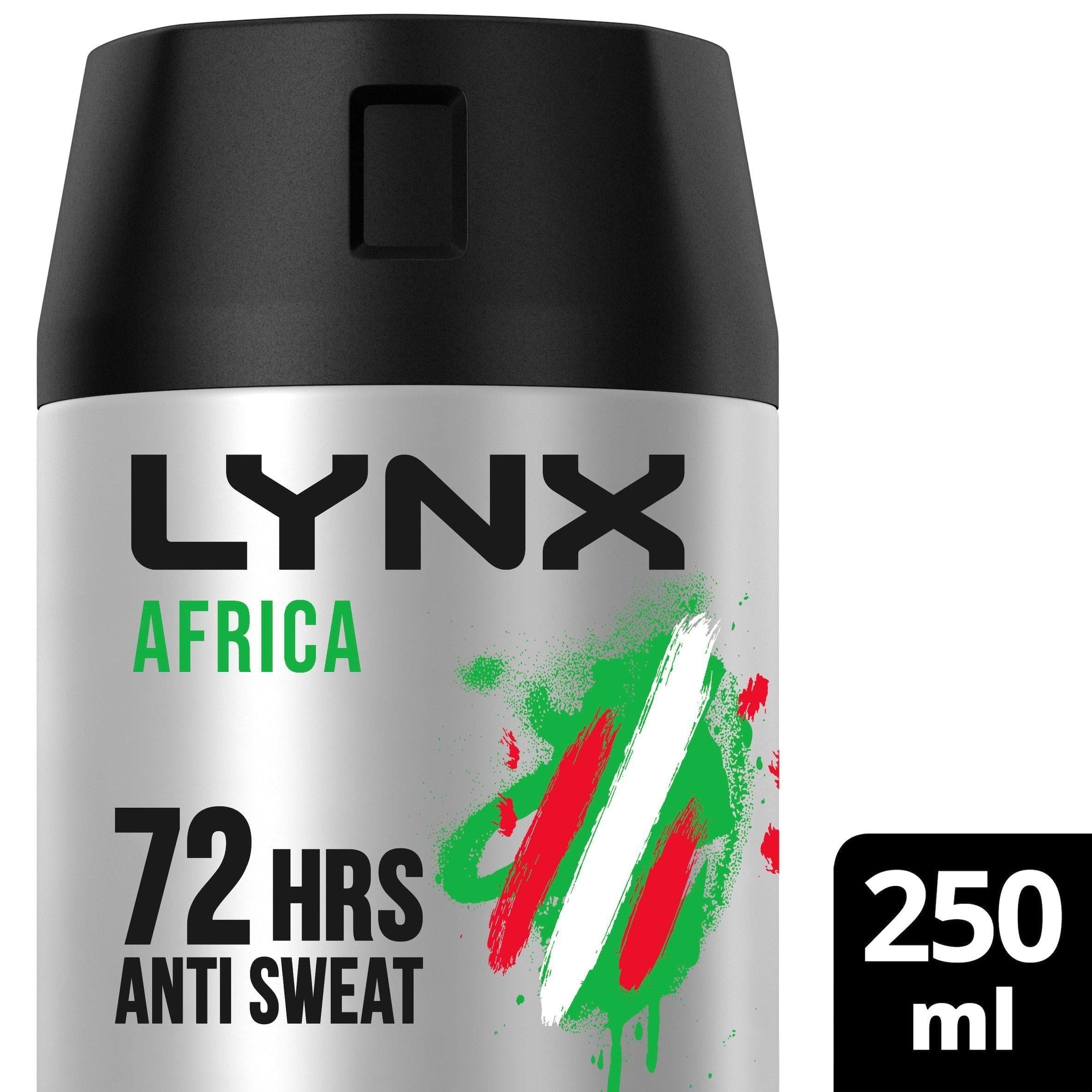 Lynx Africa Anti-perspirant Deodorant Spray for Men 250ml GOODS Sainsburys   