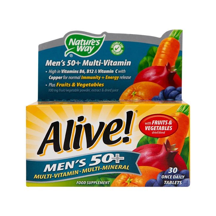 Nature's Way Alive! Men's 50+ Multi-Vitamin 30 Tablets