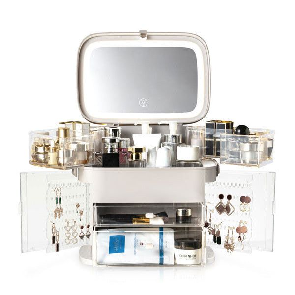 Rio Ultimate Beauty Storage Box With Dimmable Mirror GOODS Superdrug   