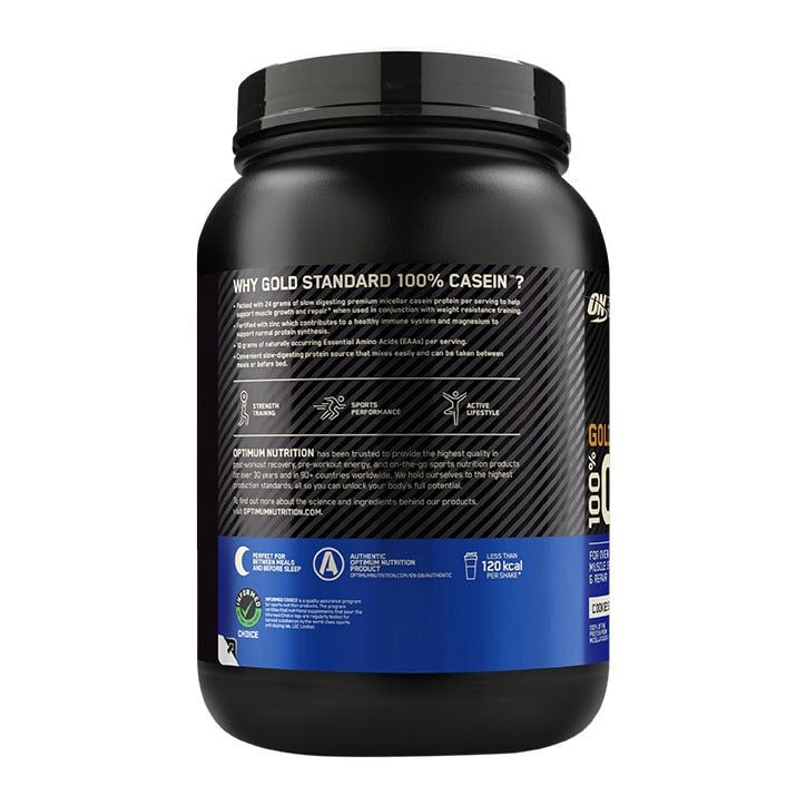 Optimum Nutrition Gold Standard 100% Casein Powder Vanilla 924g GOODS Holland&Barrett