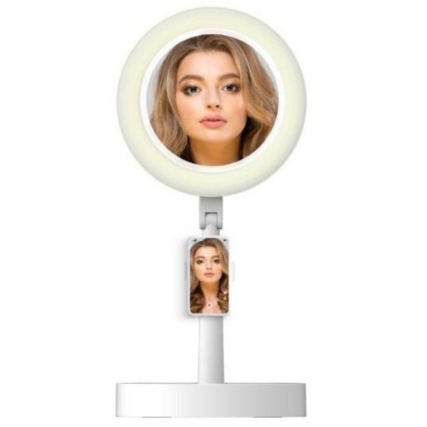 Make Up Vanity Mirror 3-in-1 Portable Smart Fan & LED Light