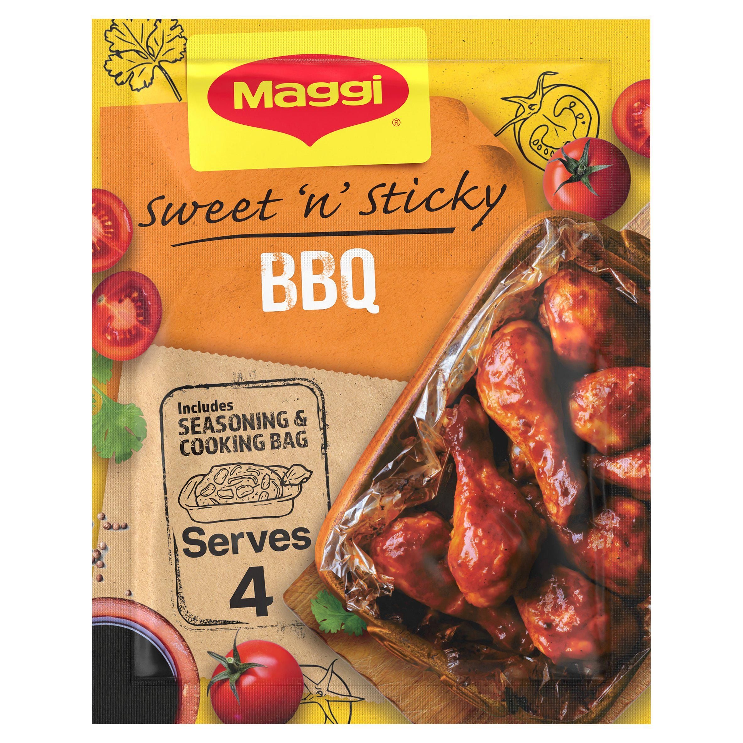 Maggi So Juicy Sweet & Sticky BBQ Chicken Herbs & Spices Recipe Mix GOODS Sainsburys   