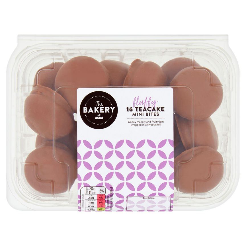 The BAKERY at ASDA Fluffy 16 Teacake Mini Bites