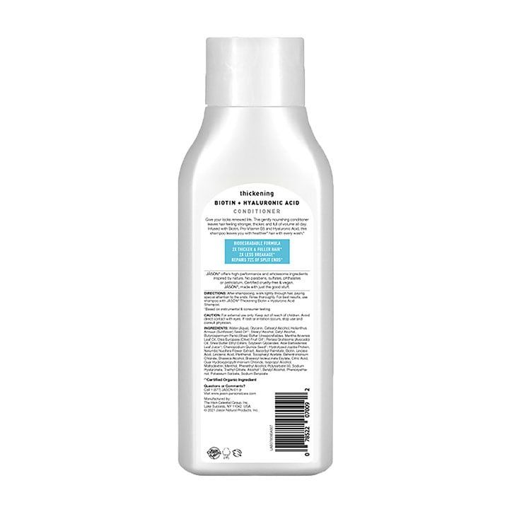 Jason Thickening Biotin + Hyaluronic Acid Conditioner 454ml